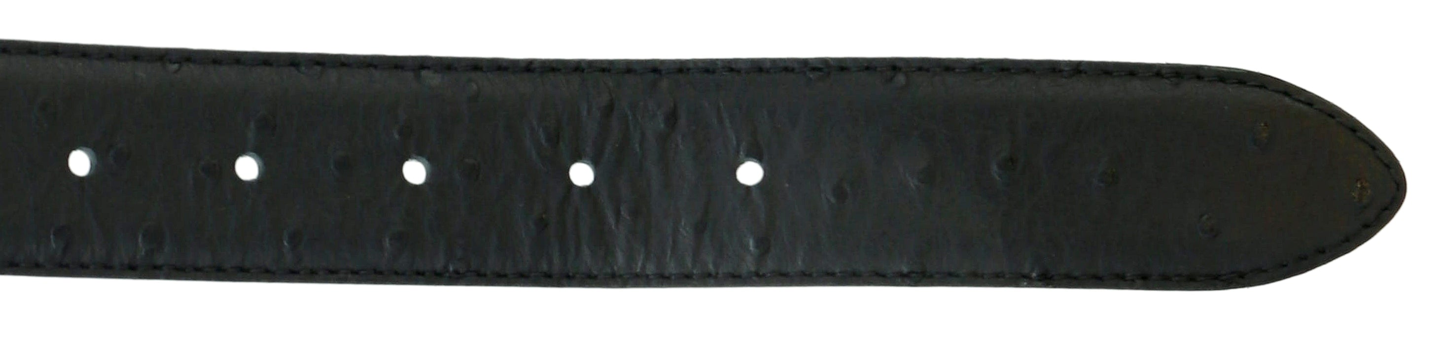 Pierre Cardin Black Embossed Classic D-Ring  Adjustable Buckle Belt Adjustable Mens Belt-