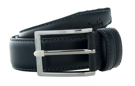 Pierre Cardin Navy Blue Smooth Classic D-Ring Adjustable Belt Adjustable Mens Belt-