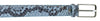Pierre Cardin Sky Blue Python Embossed Classic D-Ring Adjustable Belt Adjustable Mens Belt-