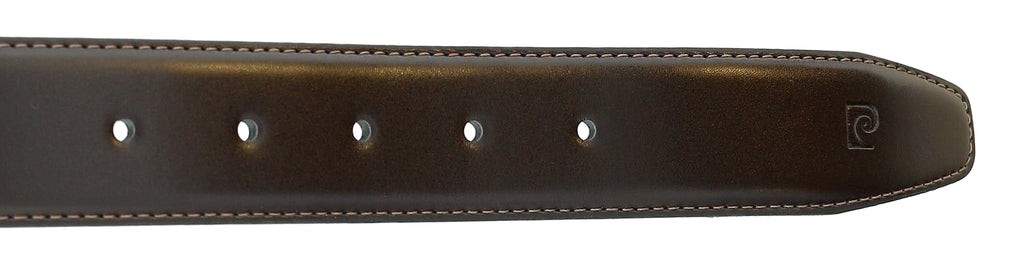 Pierre Cardin Brown Smooth Classic D-Ring Adjustable Belt Adjustable Mens Belt-