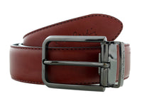 Romeo Gigli C954/35R NERO Black Leather Adjustable Mens Belt DEFECT FINAL SALE