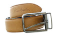 Pierre Cardin  Light Brown Smooth Classic D-Ring Adjustable Belt Adjustable Mens Belt-