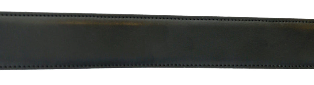 Pierre Cardin Black Smooth Classic Silver D-Ring Adjustable Belt Adjustable Mens Belt-
