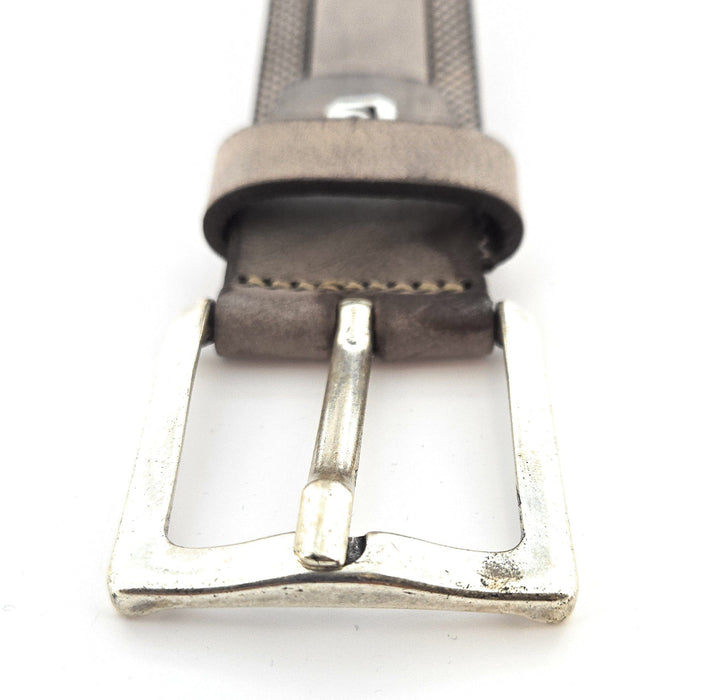 Pierre Cardin Distressed Brown Classic Silver D-Ring Adjustable Belt Adjustable Mens Belt-