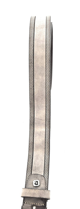 Pierre Cardin Distressed Brown Classic Silver D-Ring Adjustable Belt Adjustable Mens Belt-