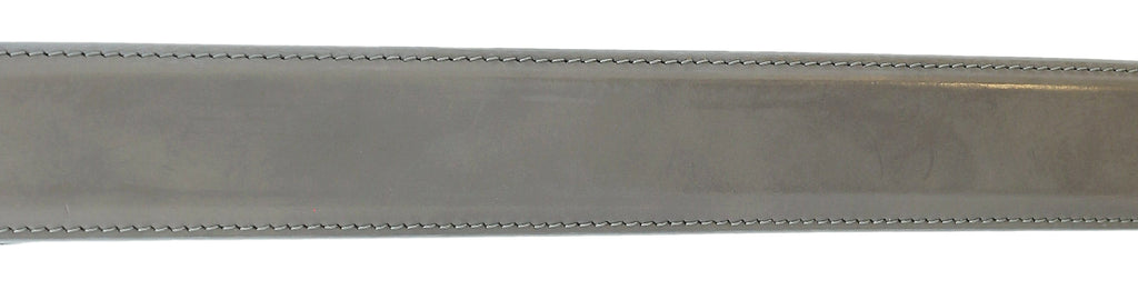 Pierre Cardin Grey Smooth Classic Silver D-Ring Adjustable Belt Adjustable Mens Belt-