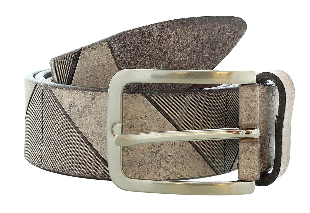 Pierre Cardin Distressed Light Brown Classic Silver D-Ring Adjustable Belt Adjustable Mens Belt-