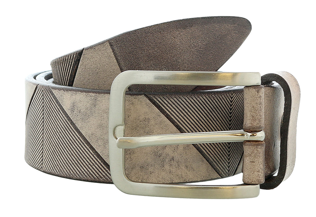 Pierre Cardin Distressed Light Brown Classic Silver D-Ring Adjustable Belt Adjustable Mens Belt-40