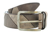 Pierre Cardin Distressed Light Brown Classic Silver D-Ring Adjustable Belt Adjustable Mens Belt-38