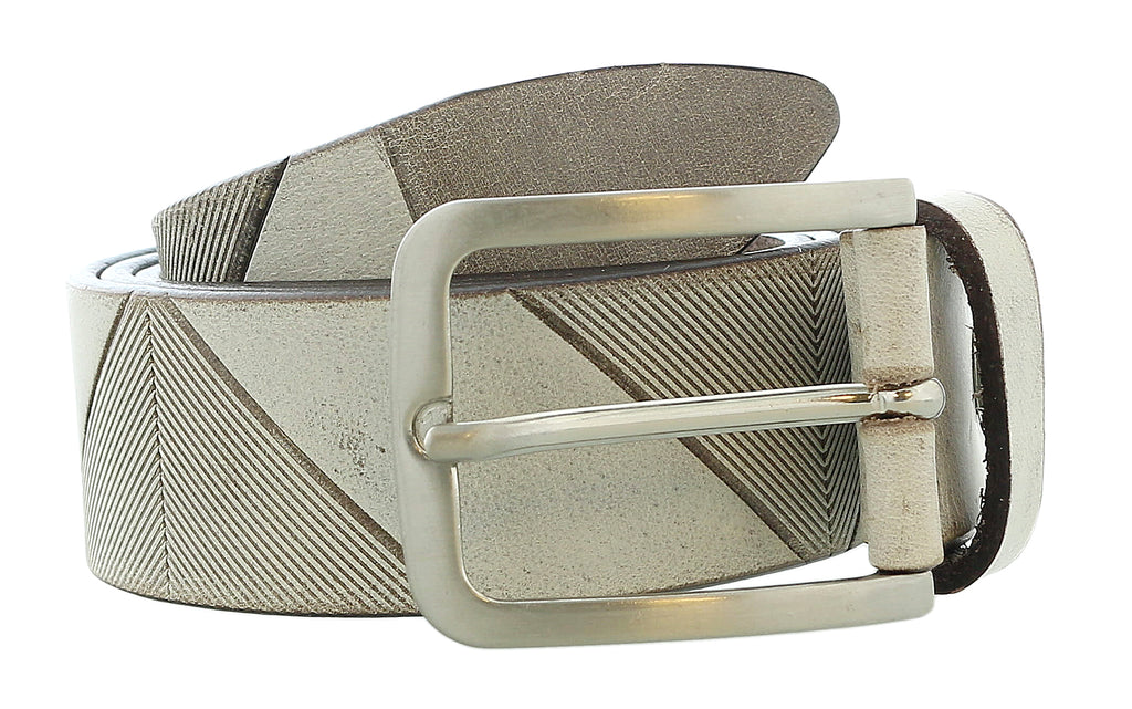 Pierre Cardin Distressed Taupe Classic Silver D-Ring Adjustable Belt Adjustable Mens Belt-36