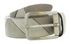 Pierre Cardin Distressed Taupe Classic Silver D-Ring Adjustable Belt Adjustable Mens Belt-38