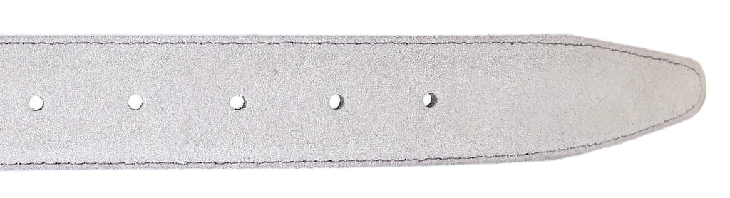 Pierre Cardin Suede Lilac Classic Silver D-Ring Adjustable Belt Adjustable Mens Belt-