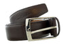 Pierre Cardin Dark Brown Classic Silver D-Ring Adjustable Belt Adjustable Mens Belt-38