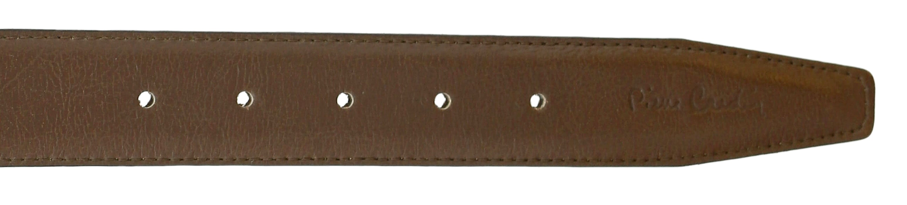 Pierre Cardin Brown Classic Square Silver D-Ring Adjustable Belt Adjustable Mens Belt-48