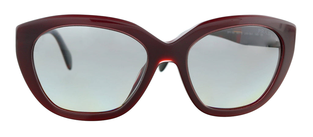 Prada 0PR 16XS UAN3M1 Burgundy  Cateye  Sunglasses