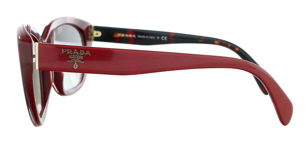 Prada 0PR 16XS UAN3M1 Burgundy  Cateye  Sunglasses