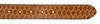 Pierre Cardin Brown Python Embossed Square D-Ring Buckle Adjustable Belt Adjustable Mens Belt-