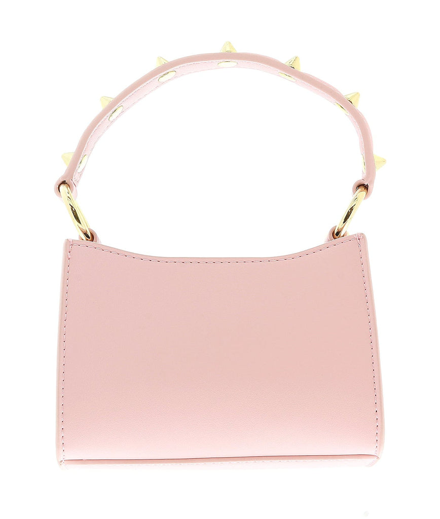 Versace Jeans Couture Pink Signature Structured Mini Crossbody Hobo Bag