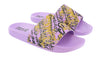 Versace Jeans Couture Purple Gold Baroque Pattern Pool Slide-