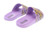 Versace Jeans Couture Purple Gold Baroque Pattern Pool Slide-