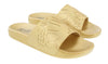 Versace Jeans Couture Gold Signature Embossed  Pool Slide-