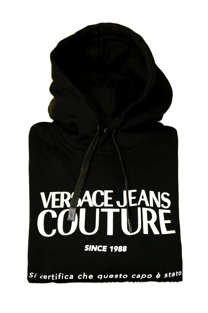 Versace Jeans Couture Black Signature Label Print Sweatshirt-