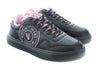 Versace Jeans Couture Black/Pink V-Logo Court Lace Up Sneakers-9