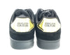 Versace Jeans Couture Black Classic Metallic Trim Suede Court Sneakers-
