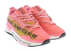 Versace Jeans Couture Coral Baroque Detail Lace Up Fashion Sneakers-