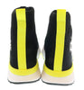 Versace Jeans Couture Black Neon Yellow Knit Sock Fashion Ankle Boot Sneakers-
