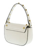 Versace Jeans Couture White Structured Riveted Shoulder Bag