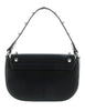 Versace Jeans Couture Black Structured Riveted Shoulder Bag