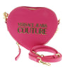 Versace Jeans Couture Fuschia Heart Chain Charm Embellished Small Crossbody Bag