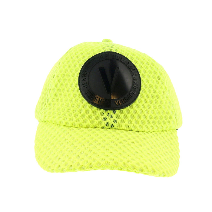 Versace Jeans Couture Neon Yellow  Medallion Baseball Cap