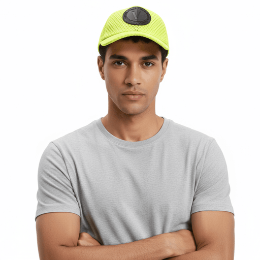 Versace Jeans Couture Neon Yellow  Medallion Baseball Cap