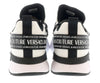 Versace Jeans Couture White Lace Up Athletic Fashion Comfort Knit Sneakers-