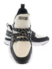 Versace Jeans Couture White Lace Up Athletic Fashion Comfort Knit Sneakers-