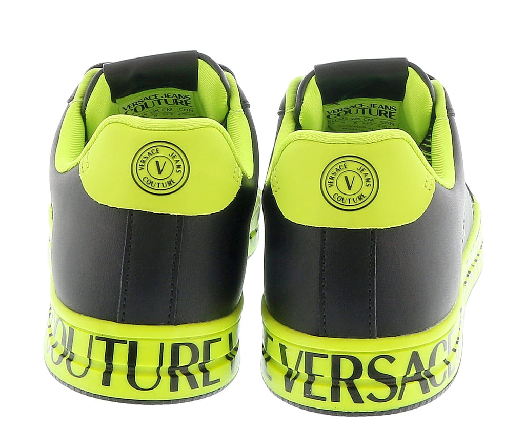 Versace Jeans Couture Black Signature Sole Fashion Everyday Sneakers-