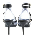 Versace Jeans Couture Black Bow Fashion Strappy High Heel Sandals-