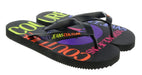 Versace Jeans Couture Womens Black Signature Sole Fashion Flip Flop-