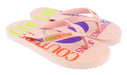 Versace Jeans Couture Womens Pink Signature Sole Fashion Flip Flop-EU35