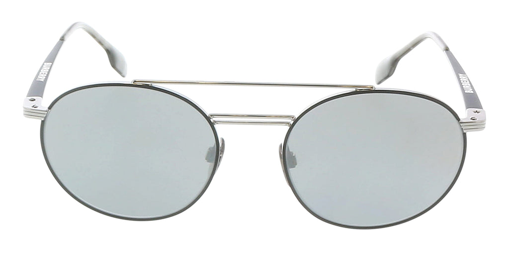 Burberry 0BE3109 12956G53 Gunmetal Full rim Aviator Sunglasses