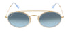 Ray-Ban 0RB3847N 91233M52 Gold Blue Full rim Oval Sunglasses