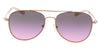 Michael Kors 0MK1045 1108I656 Rose Gold Full rim Aviator Sunglasses