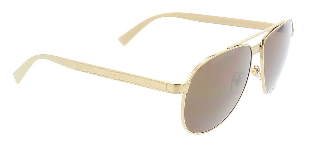Versace 0VE2209 10027358 Gold Full rim Aviator Sunglasses