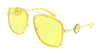 Versace  Neon Yellow Full rim Aviator Sunglasses