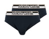 Roberto Cavalli Navy Blue Cotton Jersey Stretch Brief Slip-2-Pack-M