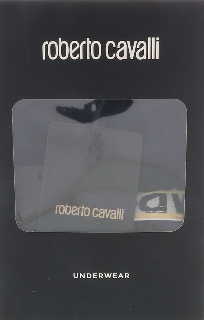 Roberto Cavalli Black Cotton Jersey Stretch Brief Slip-2-Pack-
