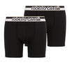 Roberto Cavalli Black Cotton Jersey Stretch Boxer Brief-2-Pack-S