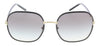 Prada  0PR 67XS AAV0A7 Pale Gold Black Pillow Square Sunglasses